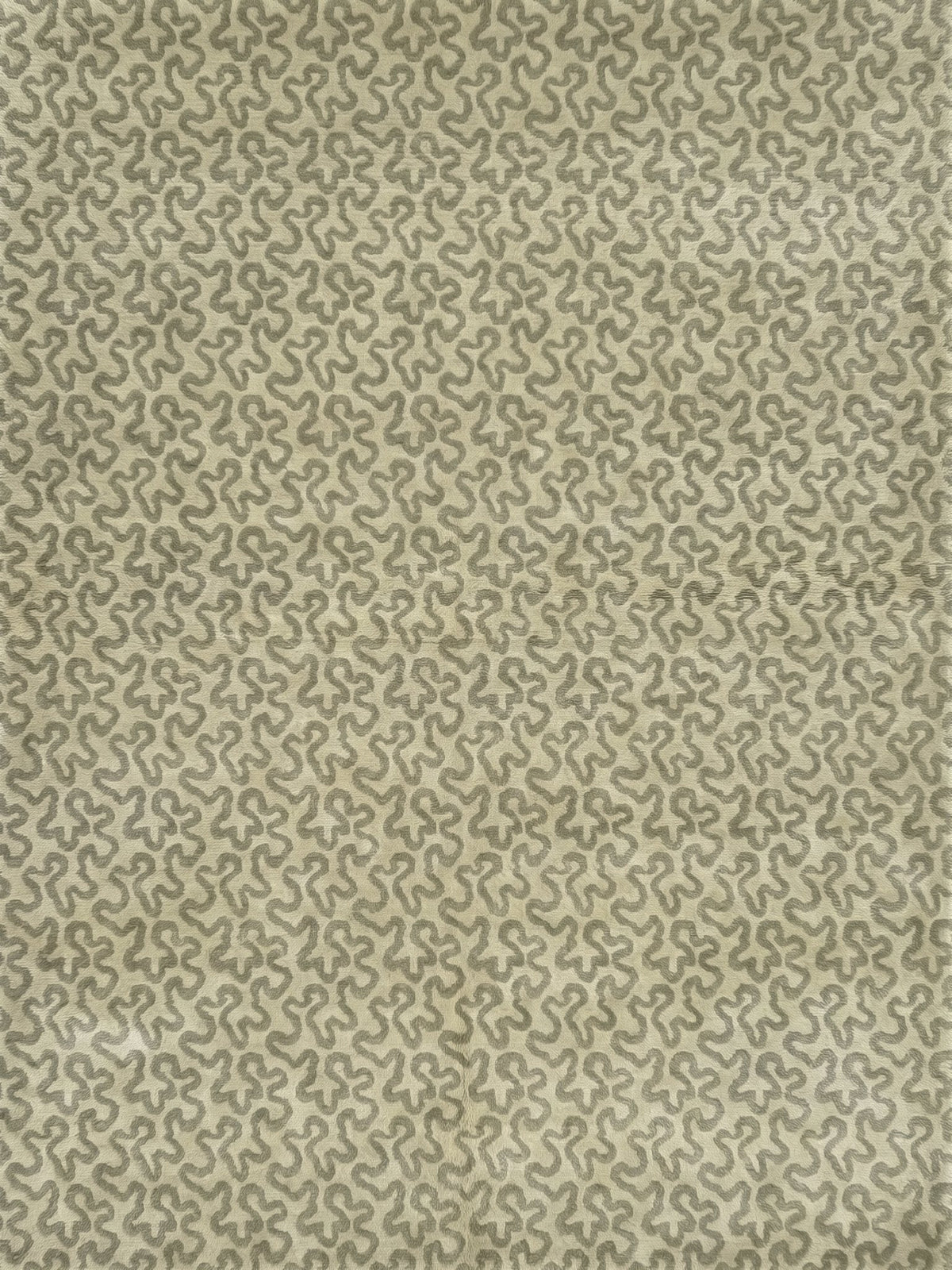 Article 641 sage squiggle cashmere and silk hand-knotted rug by Bond Street, full view